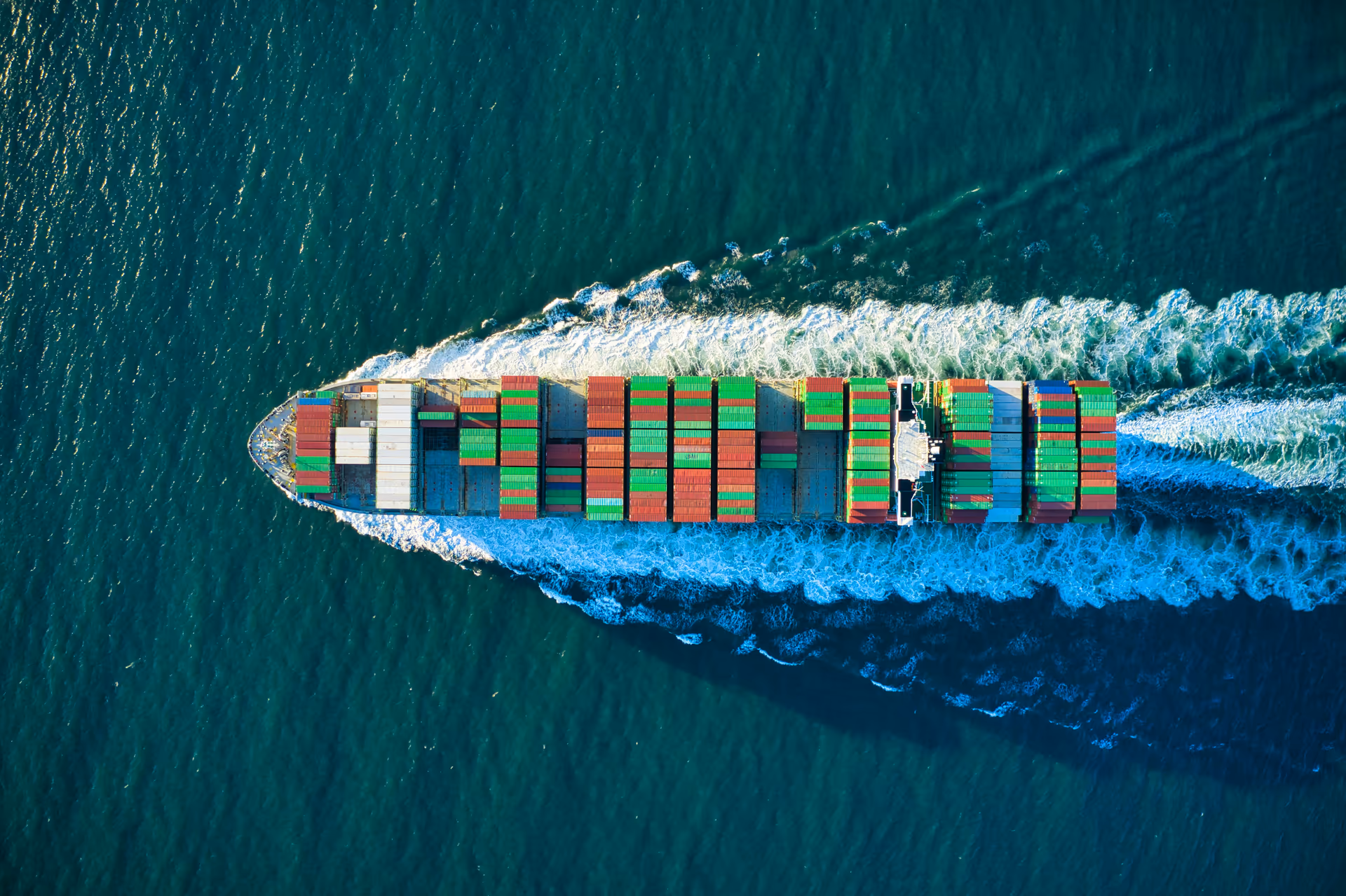 Cargo ship at sea near Damietta Port — marine supply by Elhelily Shipping Services